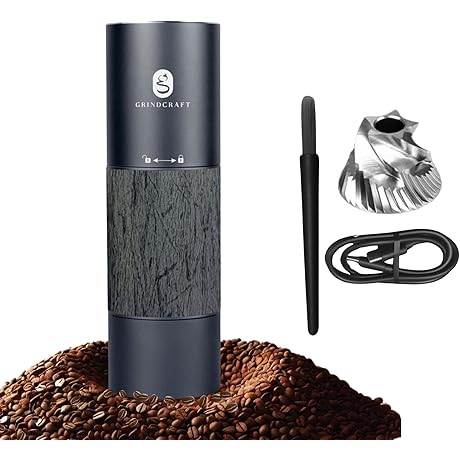 Sleek and Portable Electric Coffee Grinder for Effortless On-The-Go Coffee Grinding
