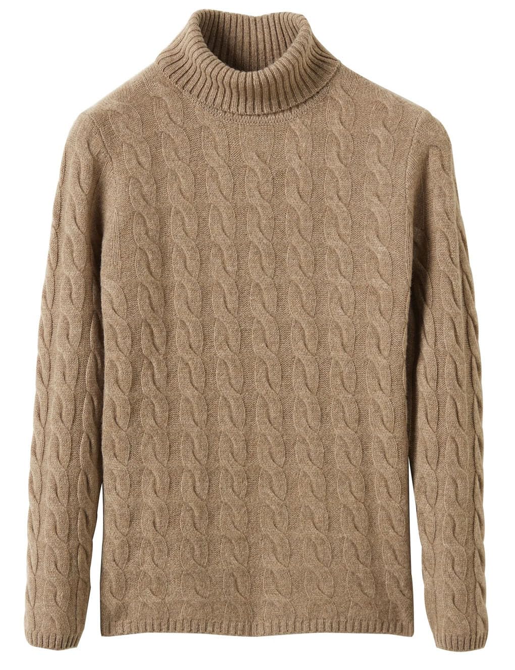 keusyoi Ropa de invierno para mujer, suéter de cuello alto 100% lana merino, suéter de punto de otoño, suéter de manga larga