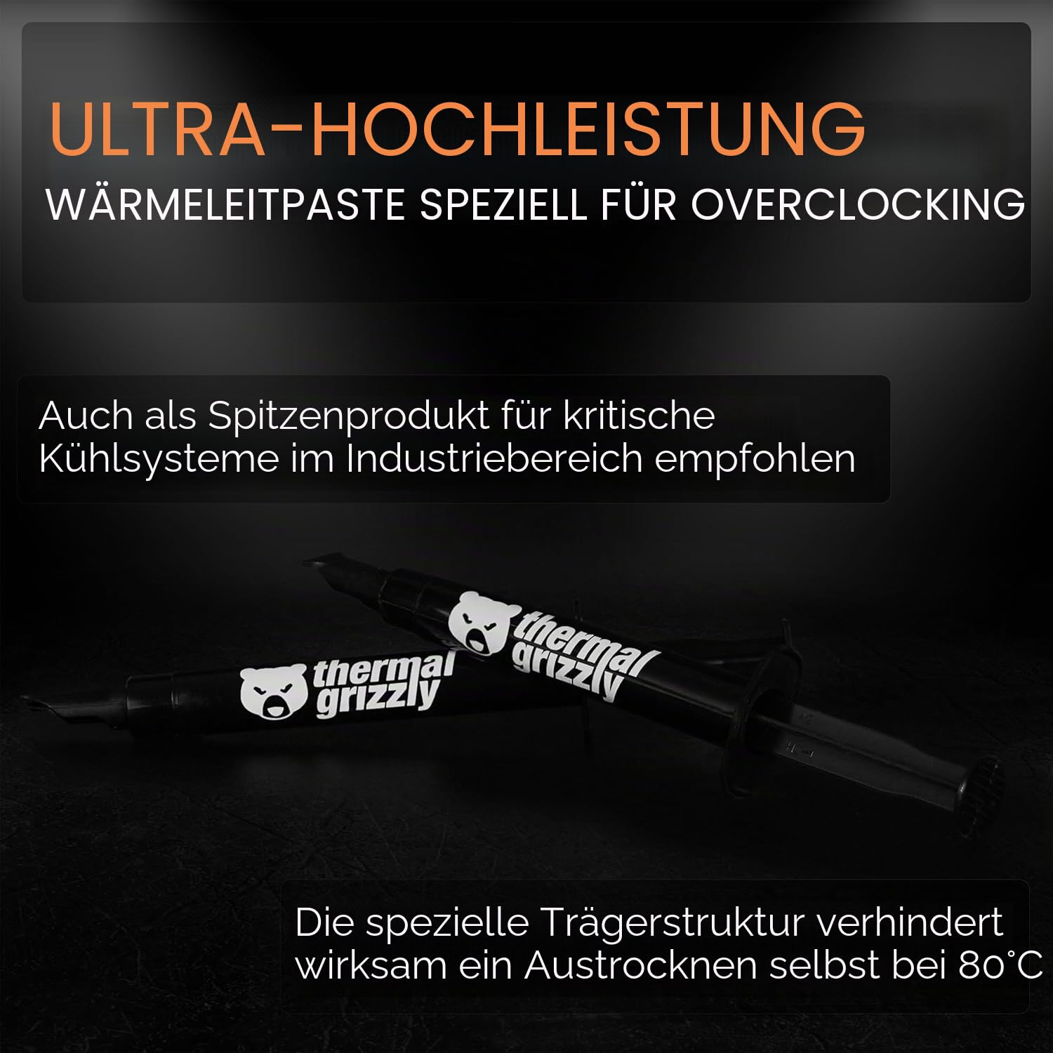 Thermal Grizzly - Kryonaut - 1 Gramm - Extrem Hochleistungsfähige Wärmeleitpaste - Für Anspruchsvolle Anwendungen und Overclocking von CPU/GPU/PS4/PS5/Xbox