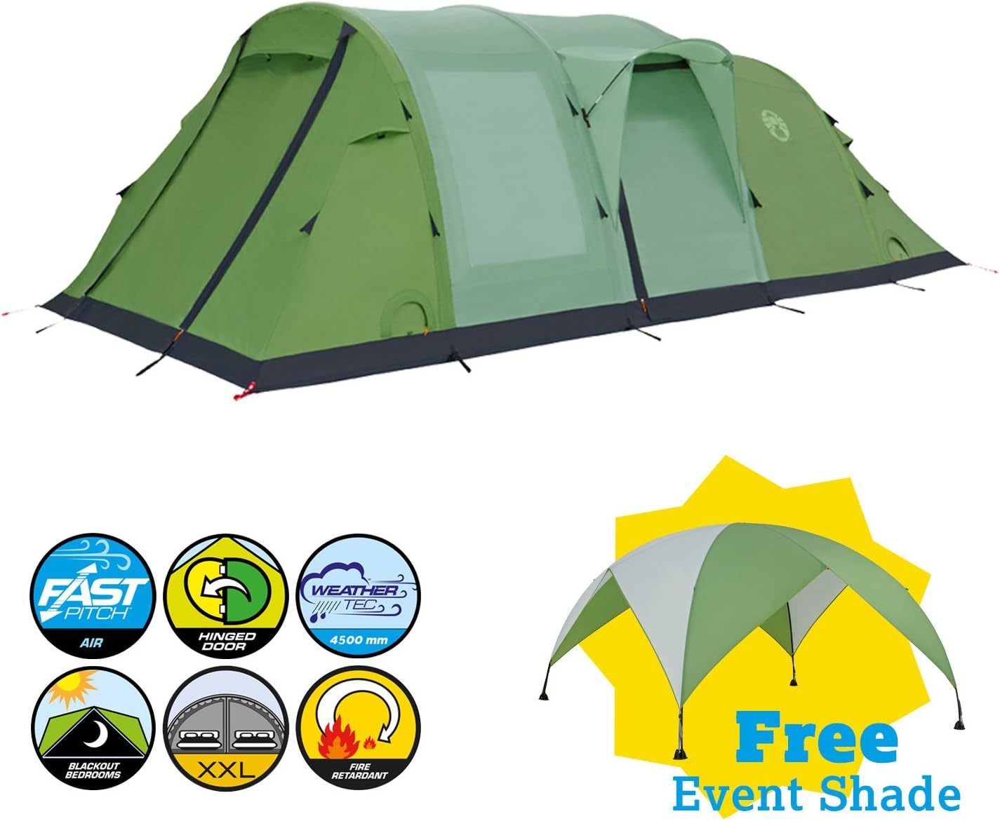 Coleman Valdes Tent with a Medium Event Shade