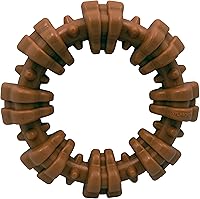 Nylabone Power Chew Textured Ring Toy for Small Dogs - Durable Aggressive Chewer Boredom Buster, Flavor Medley, Up to 25 lbs