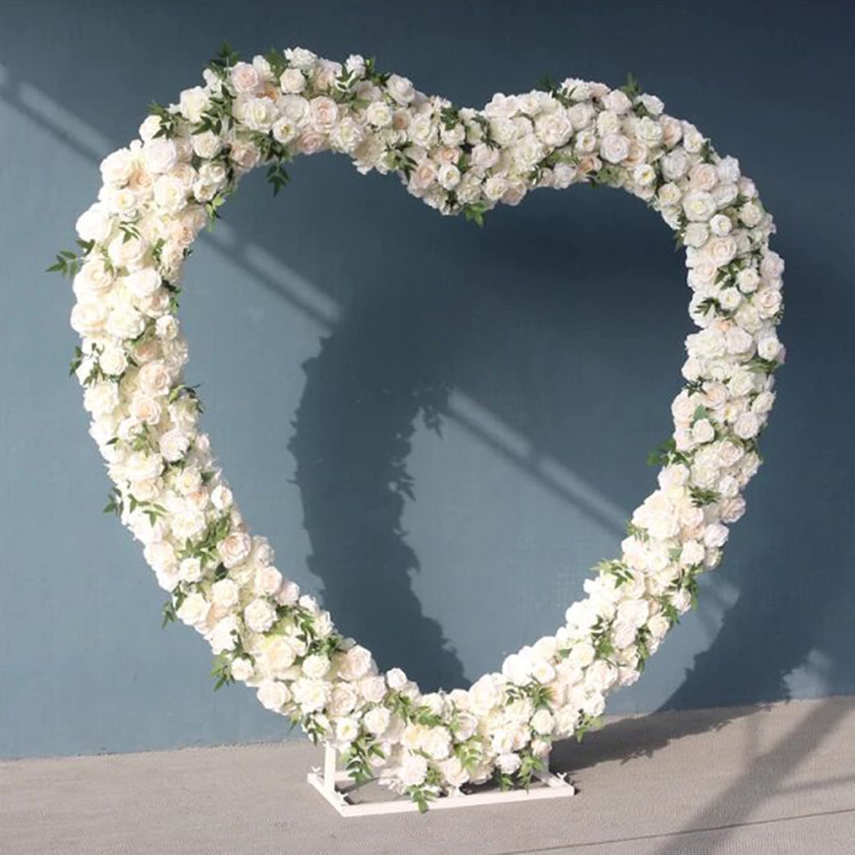 Fai da Te a Forma di Cuore a Forma di Cuore Arch Arch Support Balloon Colonna Baby Shower Birthday Birthday Party Decorazione,Bianca,2m*2m
