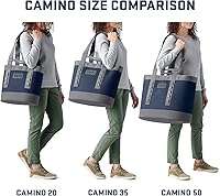 Vista 6 de YETI Camino 50 Carryall con divisores internos, utilidad multiusos, bolsa de mano para barco y playa, duradera, impermeable