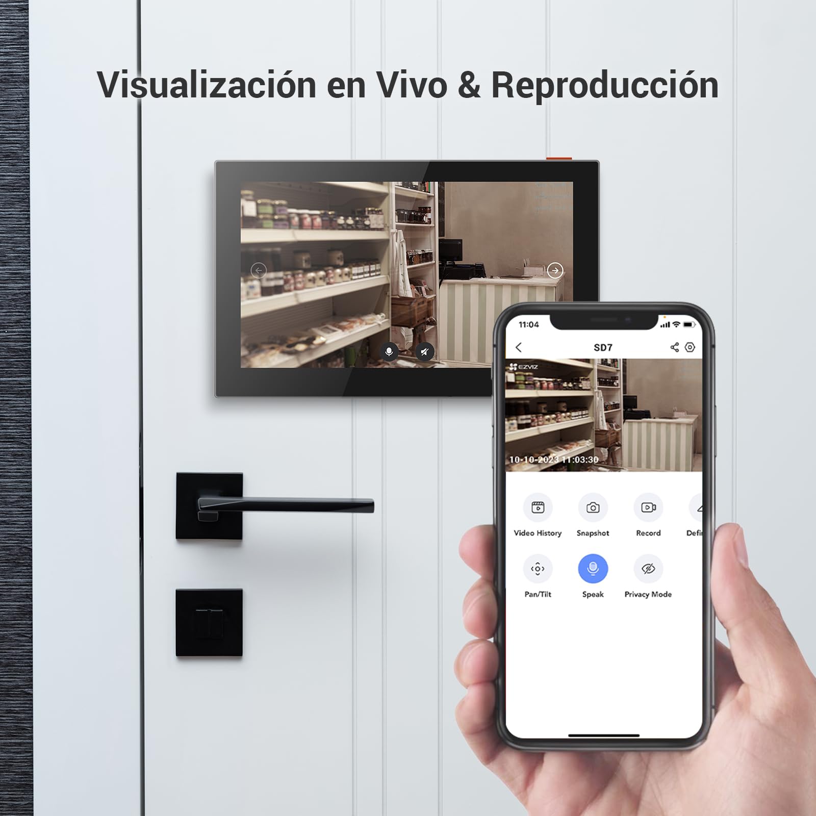 EZVIZ SD7 Monitor de Seguridad Inalámbrico 7'' Pantalla Táctil Inteligente
