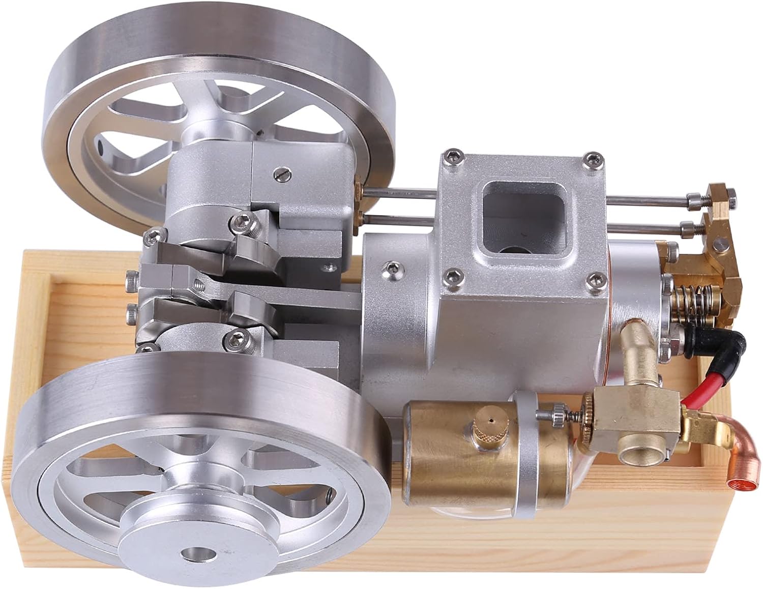 Realistic Internal Combustion Engine Kit, Hit and Miss Motor Model, Metal Horizontal Adjustable Speed Carburetor Upgrade Version Gasoline Educational Toy for Adult