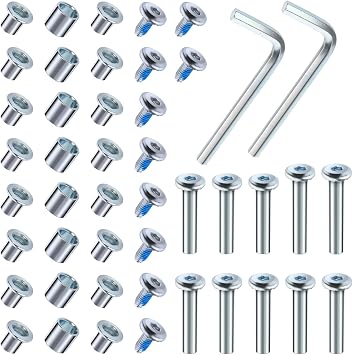 Cosmos Inline Skates Axle Spacer Screws Replacement, Roller Blades Inline Skating Wheel Bearing Spacer Wheel Axles Repair Tool Rollerblading Wheel Replacement Accessories with Allen Wrenches