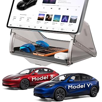 TAZENI Display-Aufbewahrungsbox f r Tesla Model Y & 3 Magnetverschluss