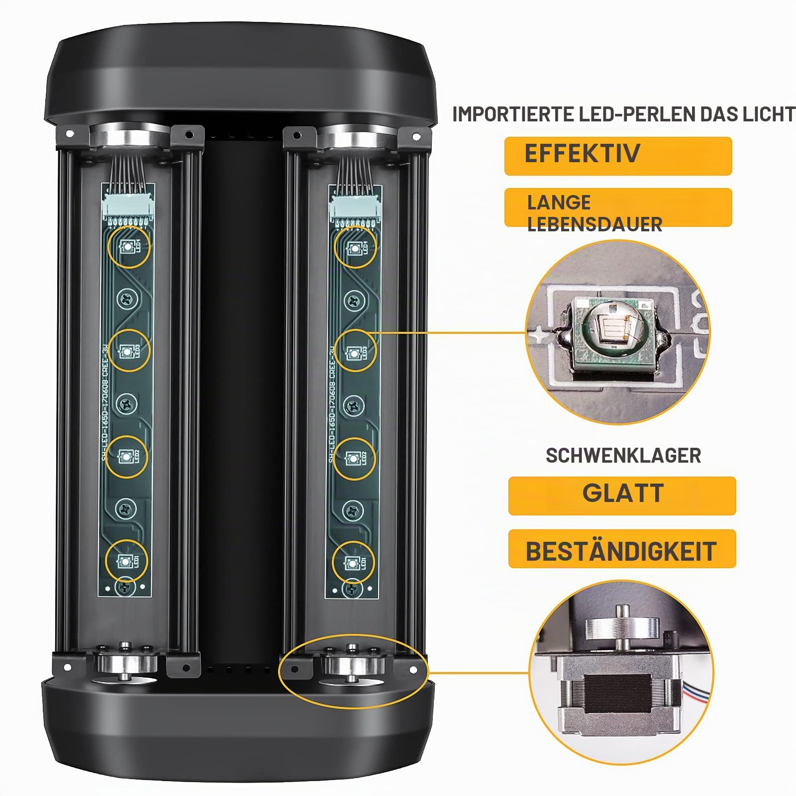 ZKYMZL RGBW LED Spider Moving Head Partylicht mit led beam Lichter by dmx512 controlled Great für Discolicht Stage Lighting Shows