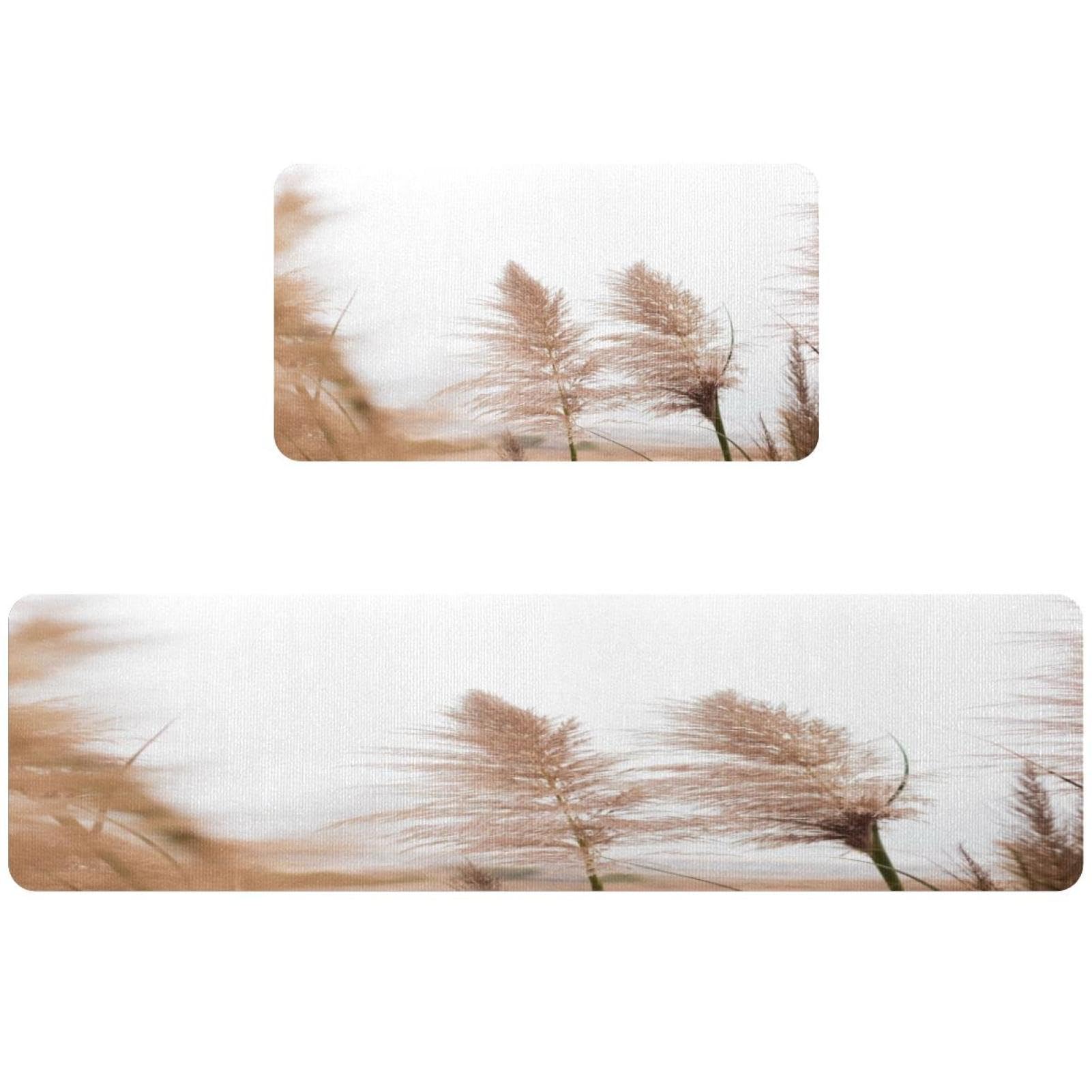 Tapis de cuisine en roseau pour éviter les glissades de sol