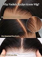 Vista 43 de Nadula Peluca Bob de cabello humano rubio degradado sin pegamento, encaje frontal HD de 7 x 5 pulgadas, Bye Bye Knots, predepilada, precortada