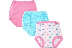 Gerber Training Underwear 2T Little Girls' 3-Pack Training Pant - Hearts