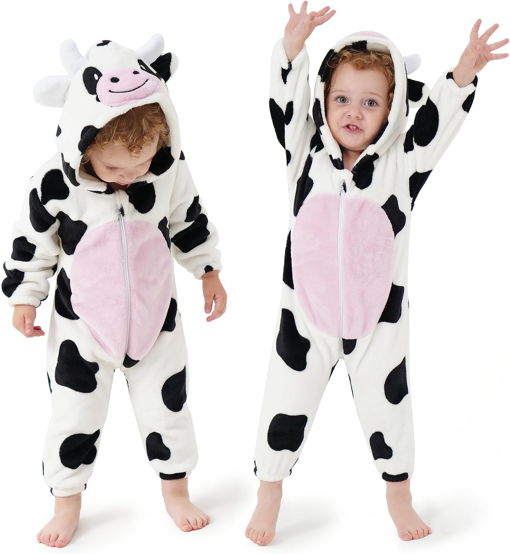 ベビー 乳児 男の子 女の子 ハロウィン ワンジー コスチューム、幼児 動物 ワンジー コスプレ コスチューム、面白くて暖かい冬の服