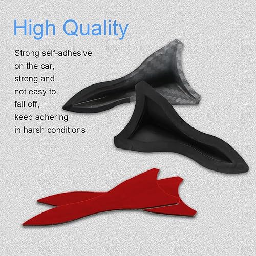Miniatura 3 de Alerón trasero de techo de 10 piezas, alerón automático de ala de techo, antena de aleta de tiburón, difusor de alerón de alerón de alerón de aleta