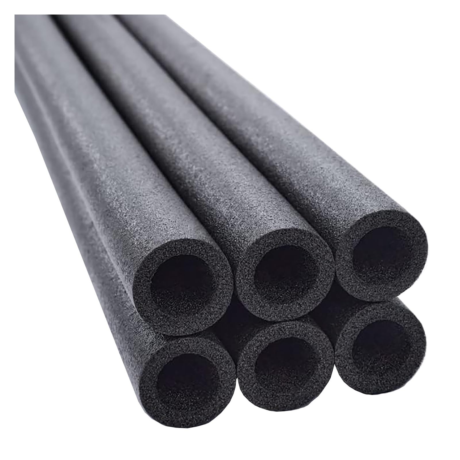 Tubo Isolante Termico Per Tubi,Isolamento Tubi Acqua,Tubo In Gommapiuma Per Estern Bagno,Isolante Per Tubature Antigelo,Isolante In Schiuma Per Tubo,Per Tubi Dell'Acqua Calda E Fredda ( Color : Black