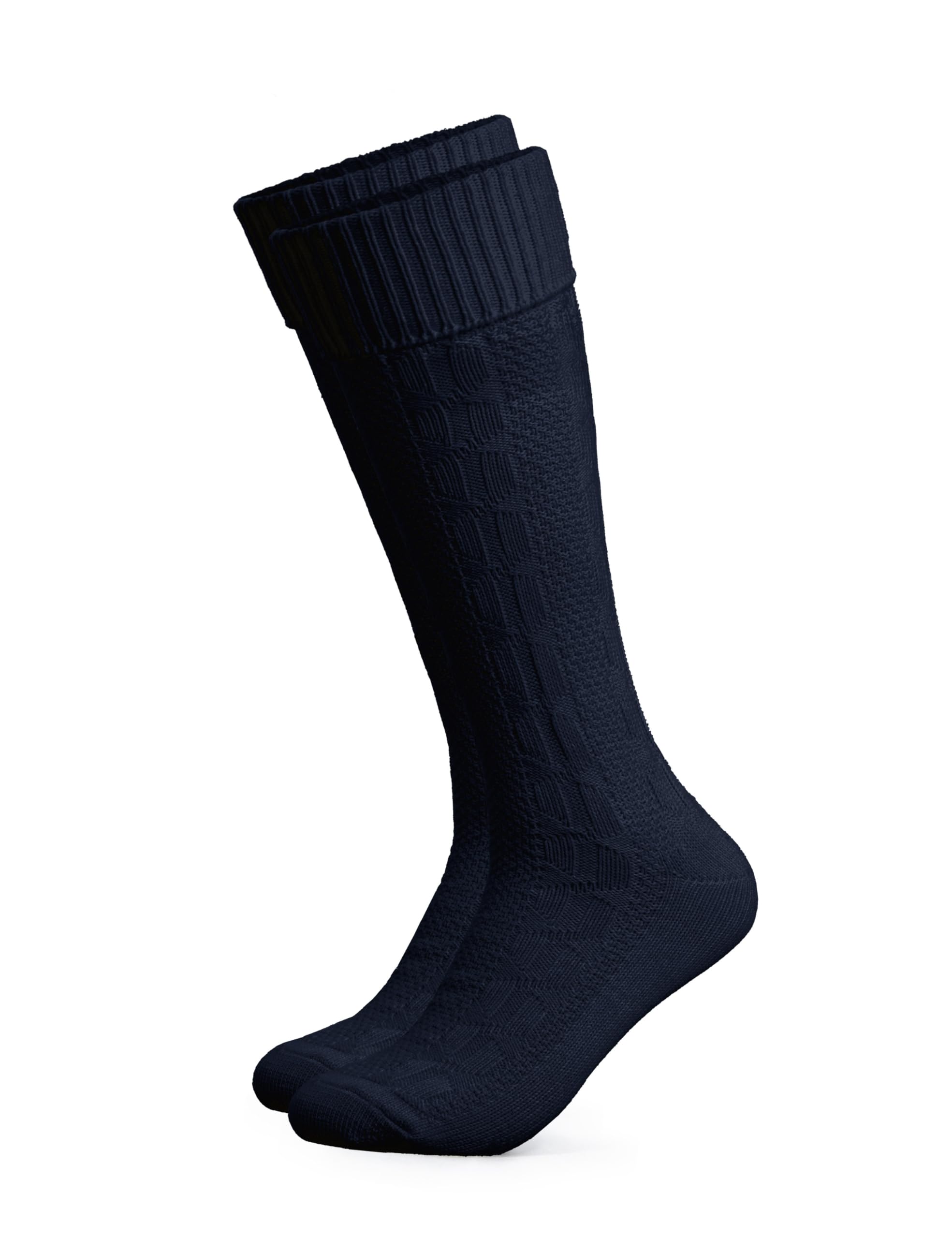 HerzSticht Herren Lange Trachtensocken 1er Pack (Modell: Silberdistel)