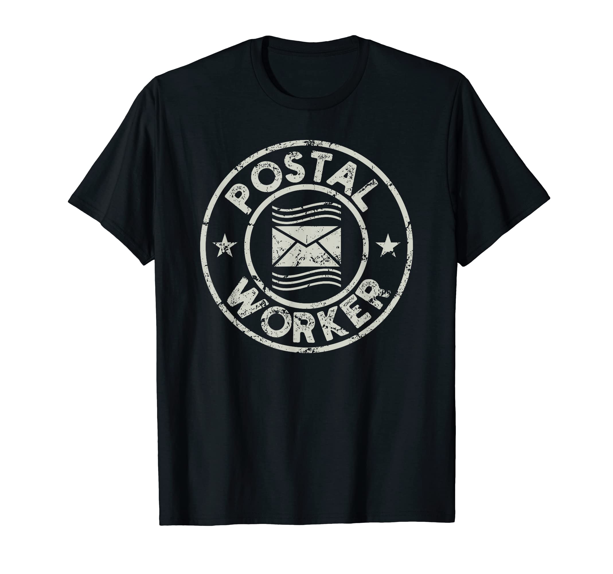 Postal Worker Delivery Service Post Office World Post Day T-Shirt, Black