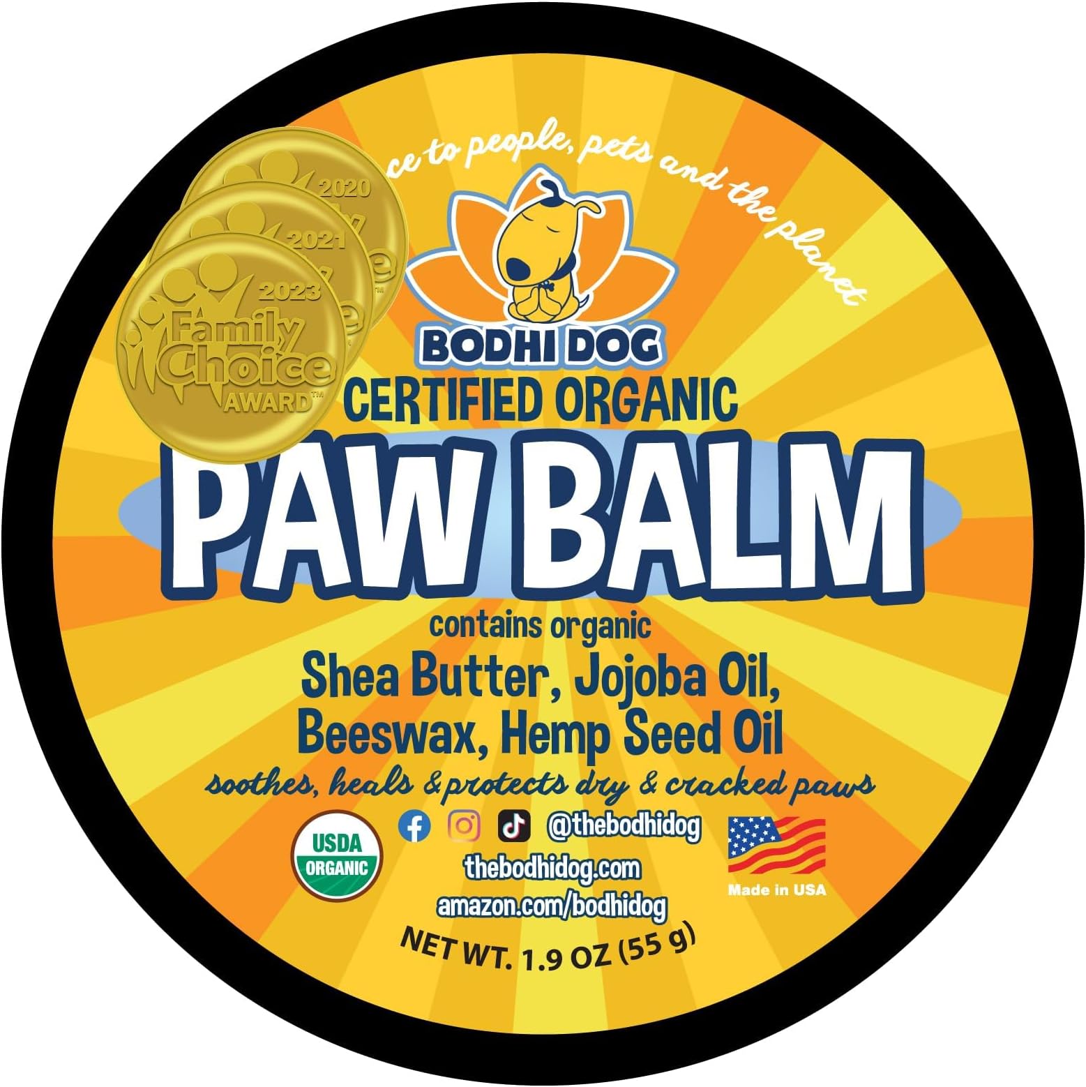 Vets Preferred Paw Balm Pad Protector for Dogs Dog Paw Balm Soother Heals