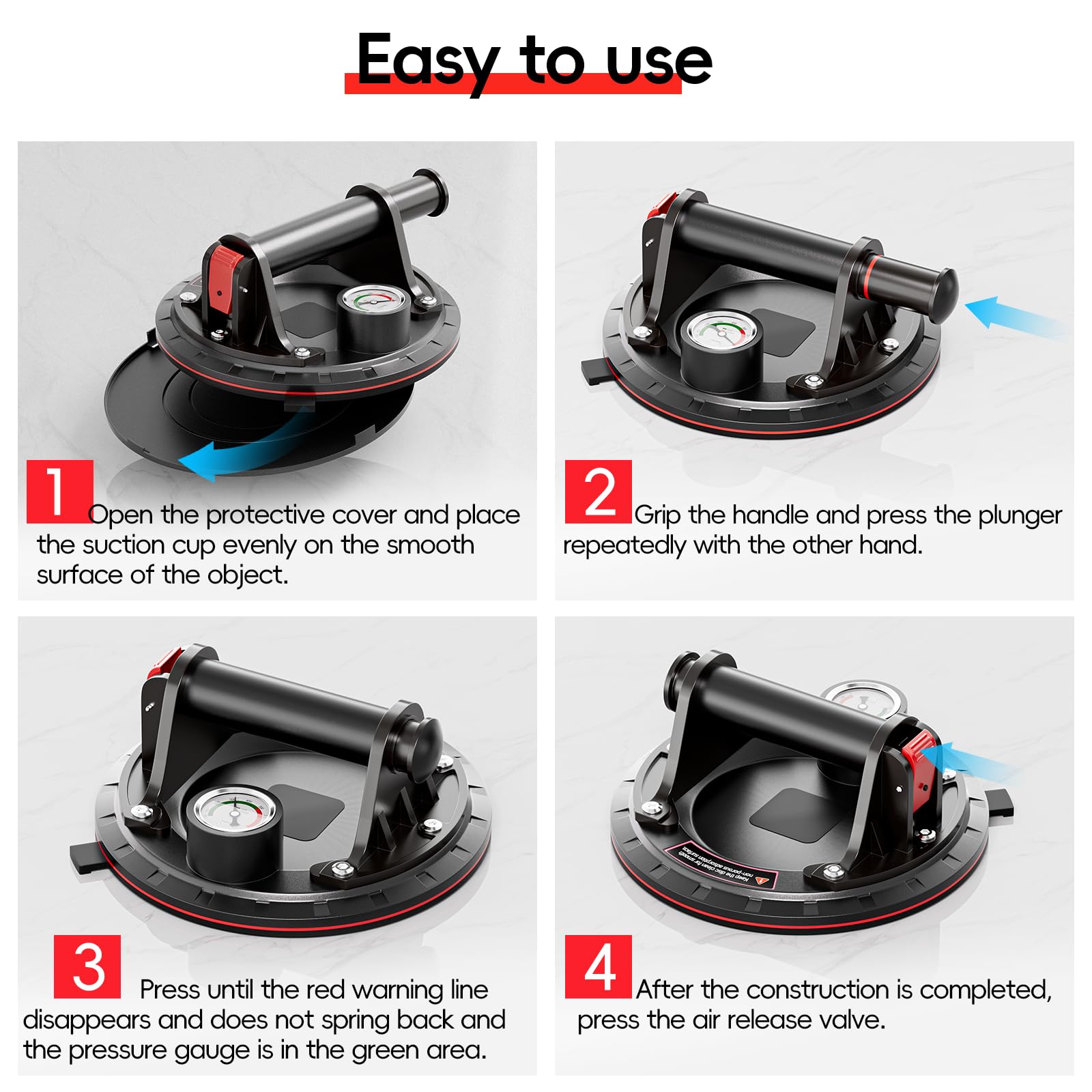 8 Inch Heavy Duty Suction Cup Industrial Vacuum Suction Cup Heavy Duty ...