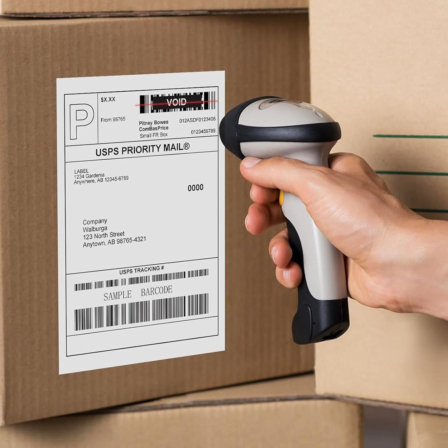 4x6 Direct Thermal Labels, Thermal Shipping Label 1800 Labels, Compatible with Zebra 2844 Zp-450 Zp-500 Zp-505, Permanent Adhesive, 4 Rolls of 450 Labels/Roll