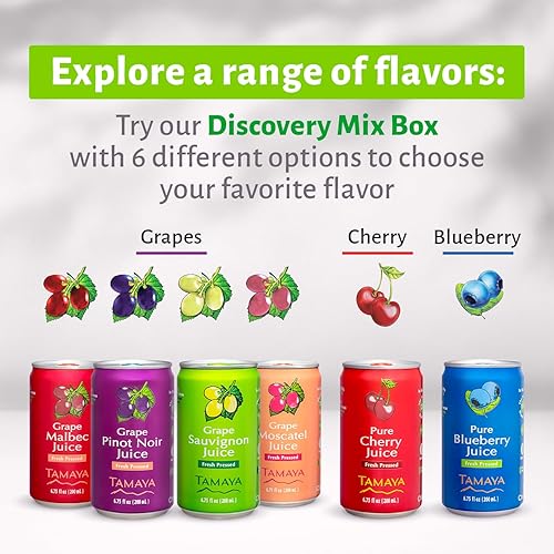 Miniatura 39 de Tamaya Jugos sin mezclar de fruta natural, no de concentrado, 125 frutos prensados, 100% natural, sin azúcar añadida, sin conservadores, latas