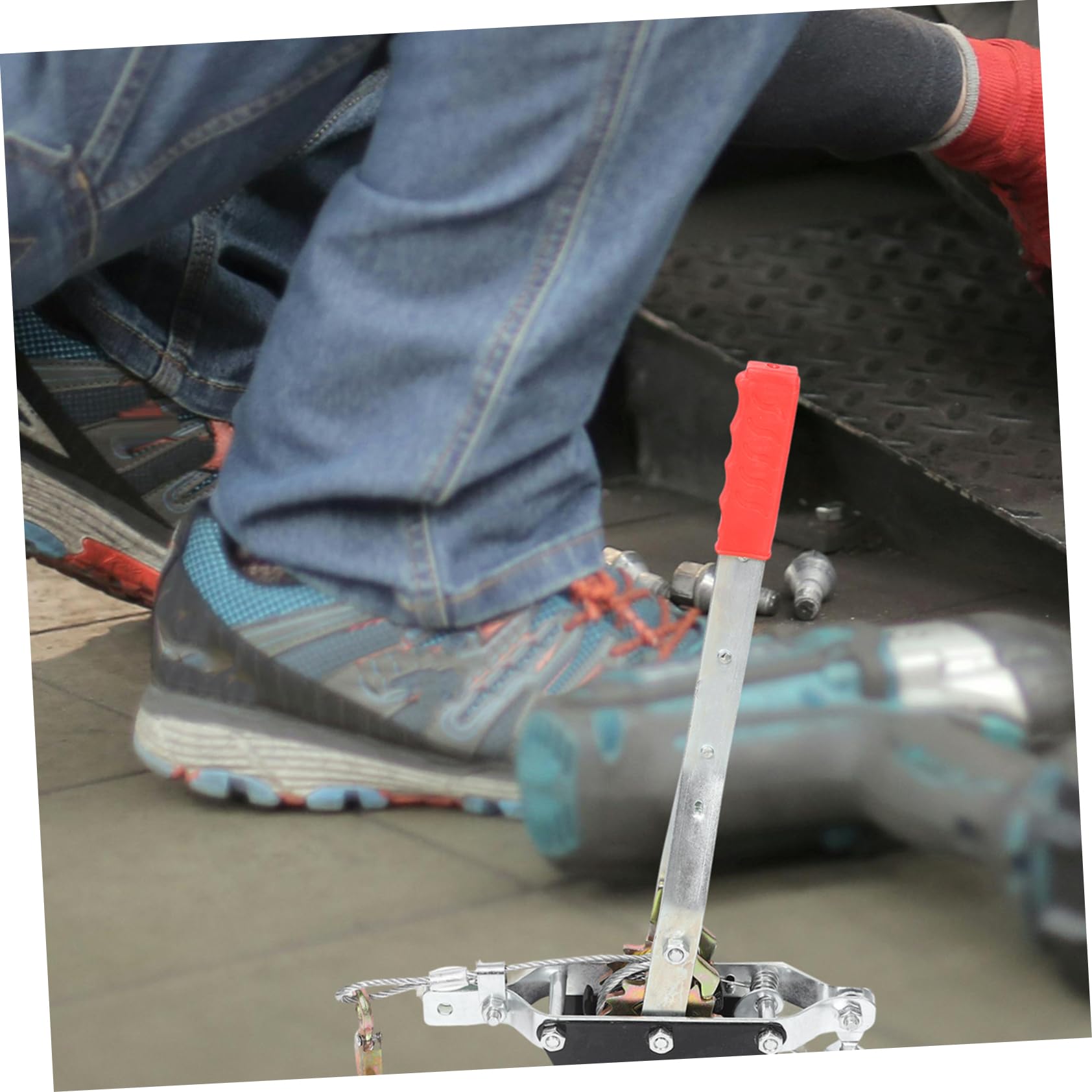 Tendeur de Câble Rouge 1 Tonne en Acier au Carbone pour Traction