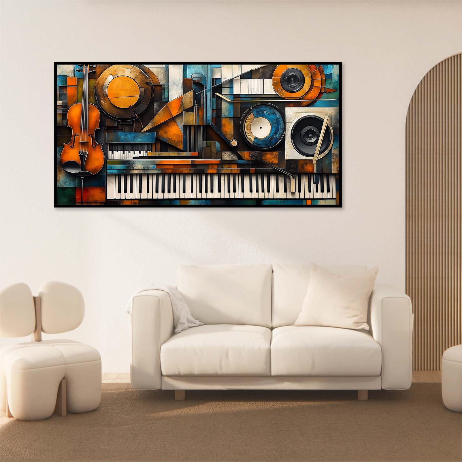 アート・デザイン・音楽 Painting oil on canvas 100cmx100cm アート・デザイン・音楽 Painting oil on canvas 100cmx100cm