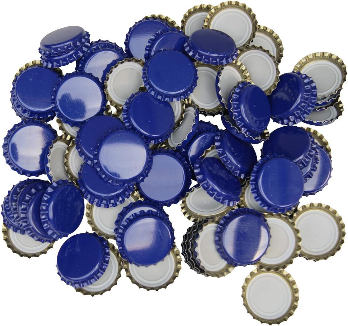 BALLIIHOO Pack of 250 Crown Bottle Caps - Blue - Image 3
