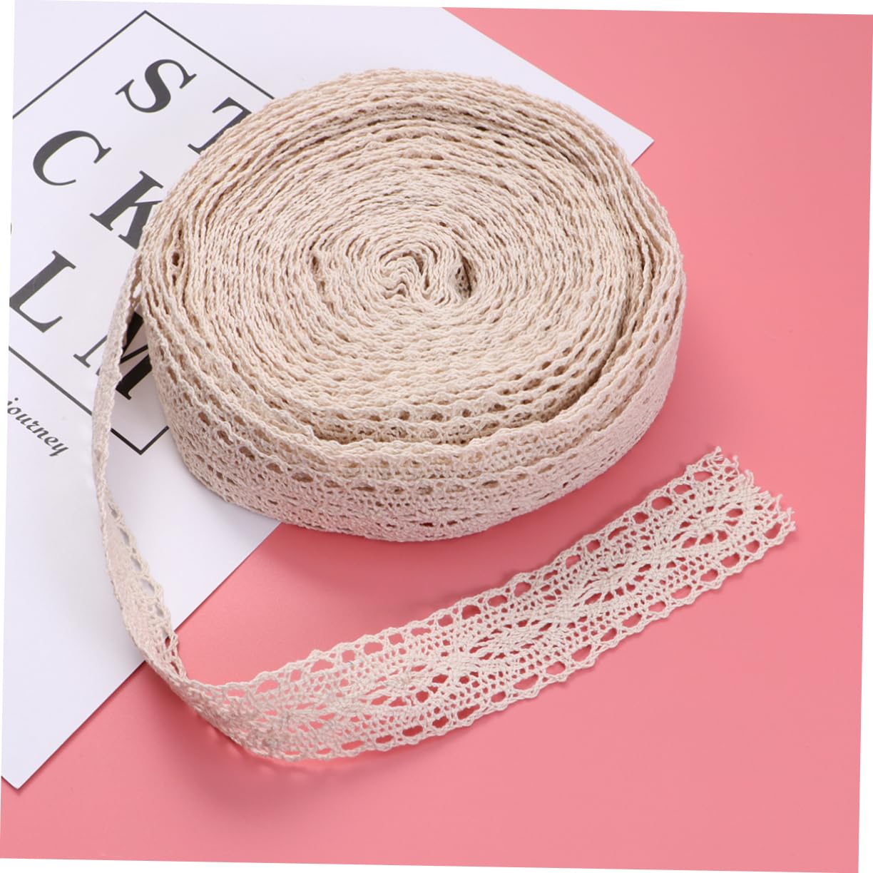 SHINEOFI 3piezas Cinta De Encaje De Algodón Para Accesorios De Moda Para Manualidades Diy y Decoración De Ropa Metros De Diseño Elegante y Duradero