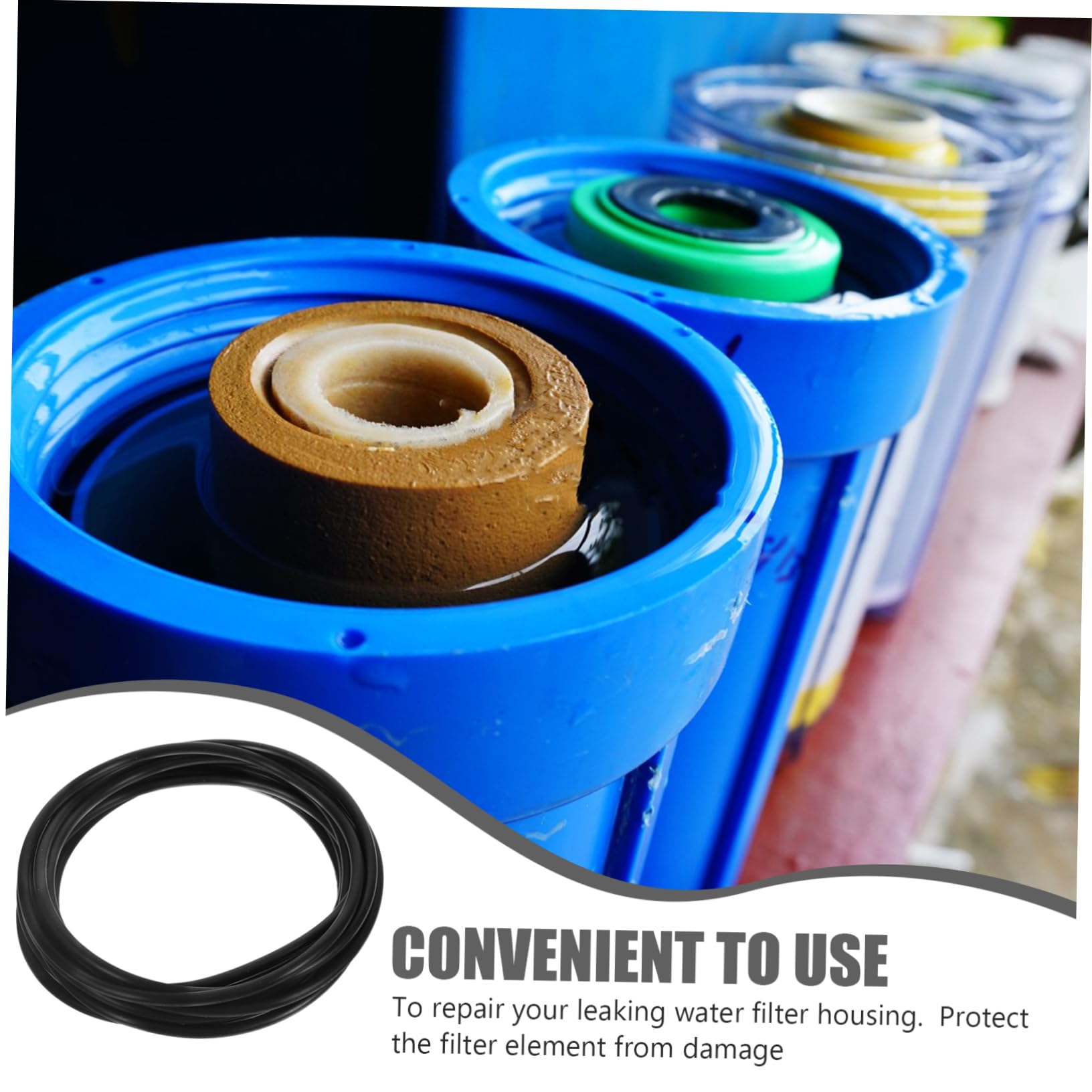 MAGICLULU 4 Set Guarnizioni Per Filtri Assortimento Facile Installazione E Alta Affidabilità Per Membrane Ro Compatibile Con Filtri 10 Pezzi*4