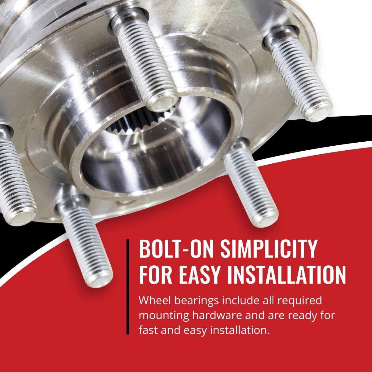 Sixity Auto 2 pc Front Wheel Bearing Hub Assembly compatible with Saturn Aura 2007-2009