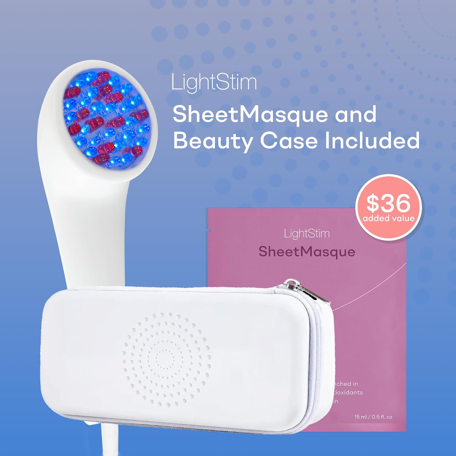 LightStim for Acne LED Red Light Therapy, FDA cleared for mild to moderate acne, reduce acne, calm existing breakouts & restore your skin’s healthy appearance 36 Blue & Red LEDs, 415 & 630 wavelengths - Image 2