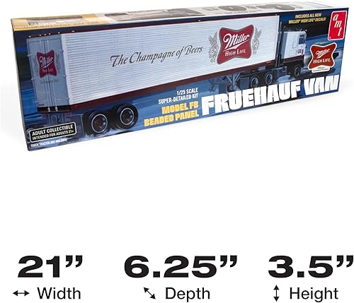 Miniatura 5 de AMT Fruehauf - Semirremolque de 40 pies (Miller Beer) a escala 125