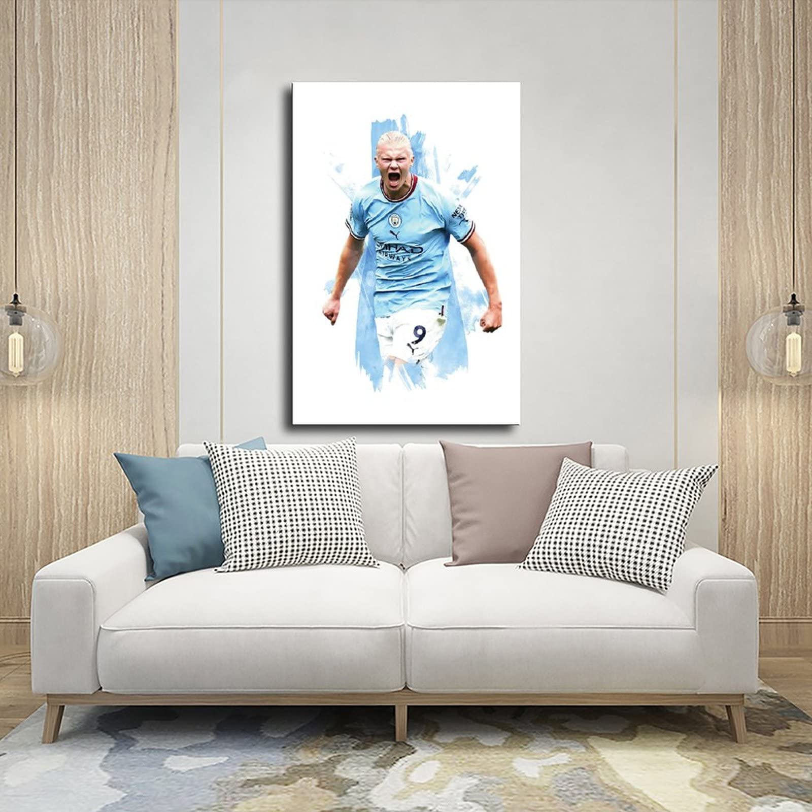 SLYASZX Erling Haaland Poster Canvas Oil Painting SLYASZX Erling Haaland Poster Canvas Oil Painting