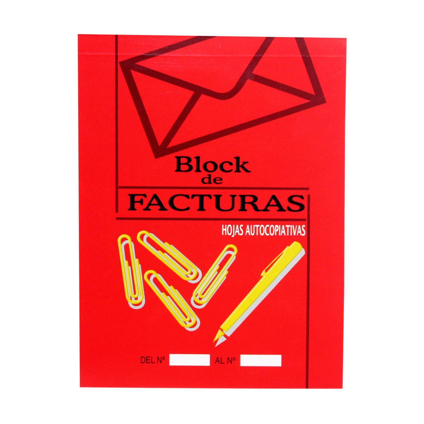 Pack de 12 blocs de facturas A5 de 24 Hojas con autocopiativas 1/2