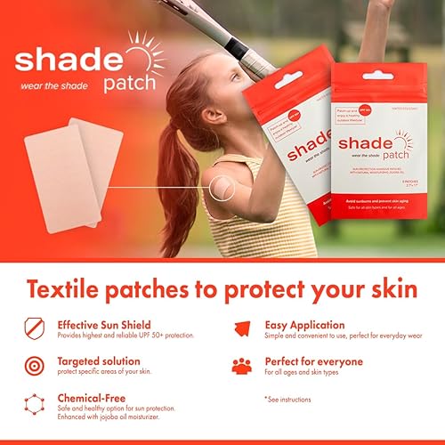 Miniatura 2 de Parche de protección solar  Skin UV Shade Patch UPF 50+ Parches textiles Protección solar específica para áreas específicas de tu piel. Sin