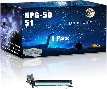 NPG-50 51 Compatible Drum Unit Replacement for Canon High Yield Compatible ImageRUNNER 2520 2525 2530 2535 2535i 2545 2545i Printers, Meet Printing Needs 1 Pack Black