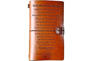 KAAYEE To Doctor Leather Journal - Unique Christmas Present for Male Doctors