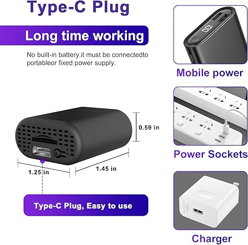 Miniatura 6 de Mini cámara espía inalámbrica, 1080P cámara oculta interior, cámaras de seguridad para el hogar con detección de movimiento, visión nocturna cámara