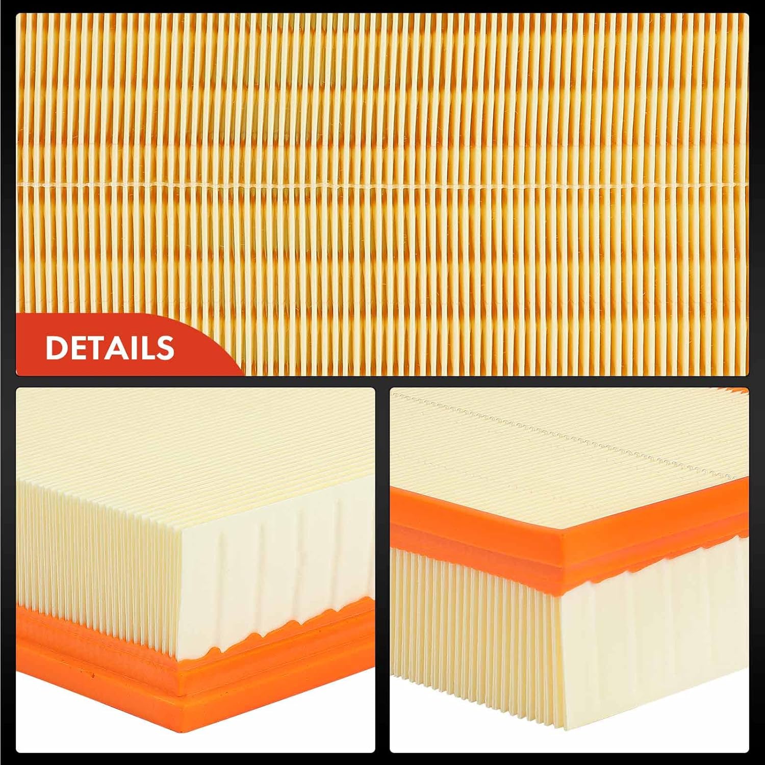 A-Premium 2-PC Engine Air Filter Compatible with Land Rover Range Rover 1995-2002, Discovery 2000-2004, Freelander 2002-2005, Replace# ESR341