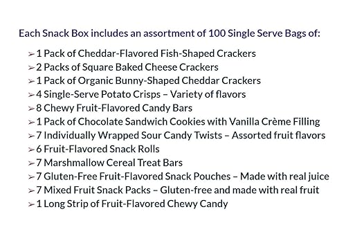 Miniatura 12 de Caja de aperitivos Foxy Fane Ultimate con surtido de patatas fritas, galletas, dulces y otros aperitivos, paquete a granel de deliciosos dulces