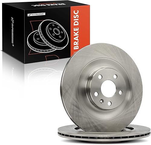 Miniatura 8 de A-Premium Rotores de freno de disco ventilados traseros de 13.39 pulgadas (13.386 in) compatibles con modelos seleccionados de Volvo - XC40