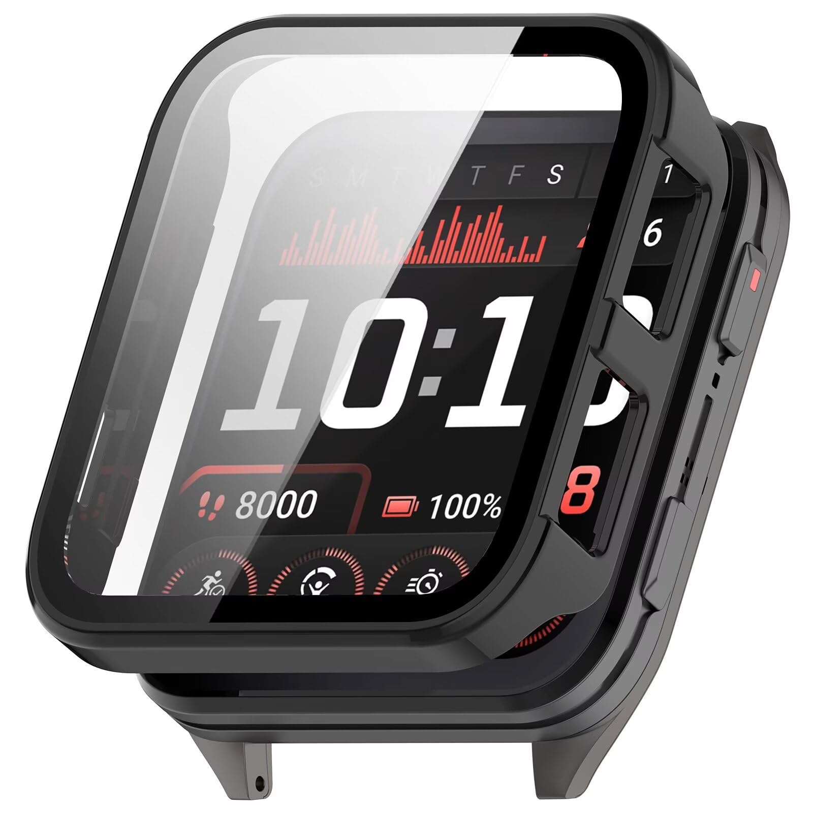 Coque Protection Garmin Venu X1 - PC + Verre Trempé - Anti-choc, Anti-rayure, Mince Et Légère