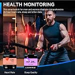Military Smart Watch for Men with LED Flashlight 2.0'' HD Big Screen Rugged Smartwatch 430mAh Big Battery Fitness Tracker with Health Monitor Make Calls for iPhone Android