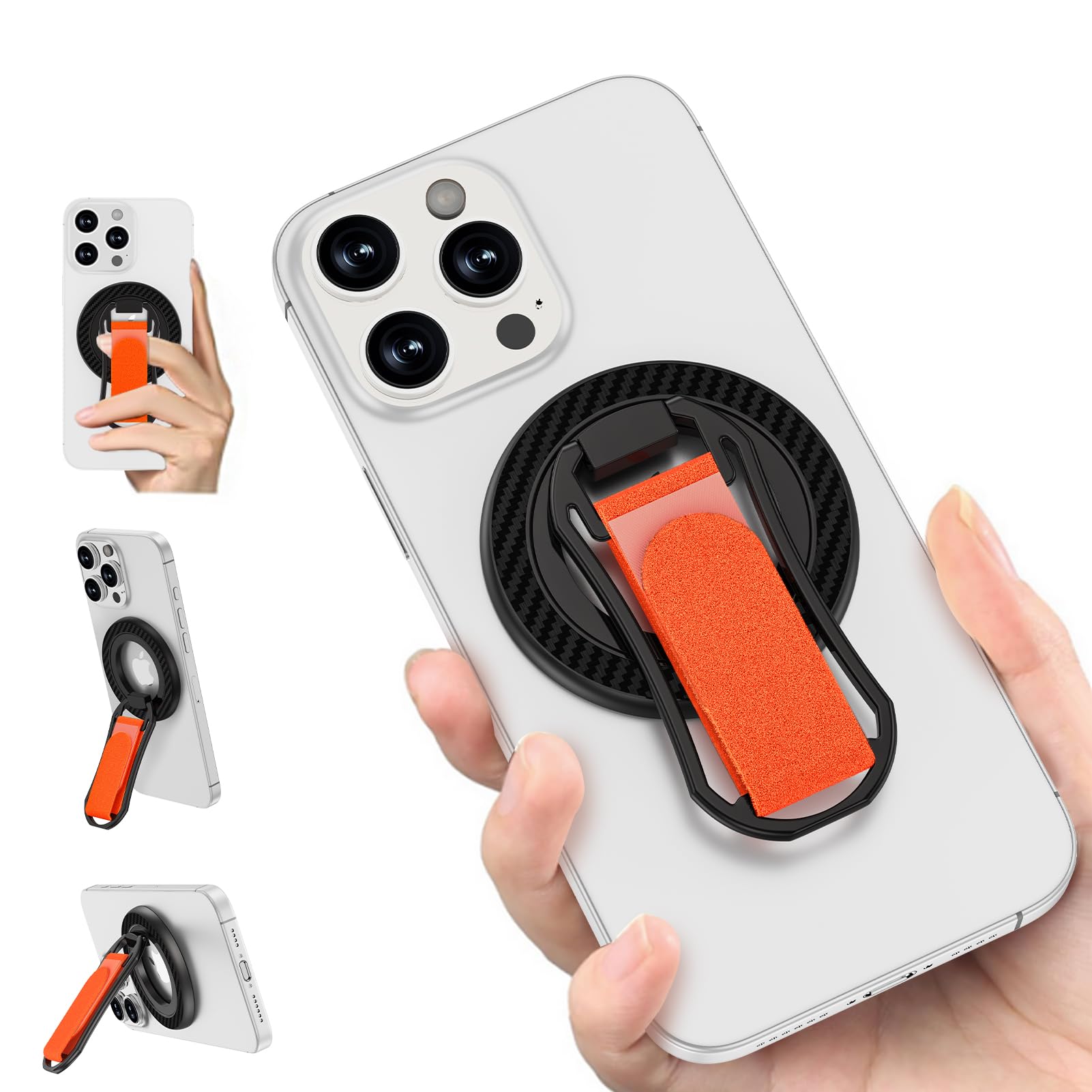 Magnetic Phone Ring Stand,Thin Mobile Kickstand Compatible