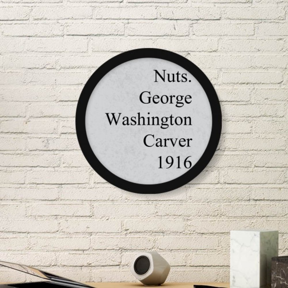 Peinture George Washington Carver cadre en bois noir cadeau anniversaire