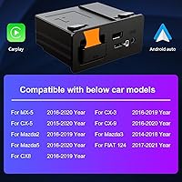 Vista 6 de Tipo C Mazda Apple CarPlay y Android Auto HUB OEM Kit de reequipamiento USB para Mazda 2/3/6/CX3 CX5/CX8/CX9/MX5/Miata 2014-2019 con sistema MZD