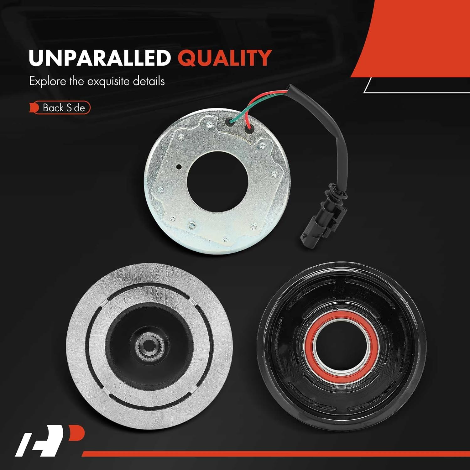 A-Premium Air Conditioner AC Compressor Clutch Kit Compatible with Chevrolet Tahoe 2015-2020, Suburban 2015-2020 & GMC Yukon/Yukon XL 2015-2020 & Cadillac Escalade/Escalade ESV 2015-2020, 5.3L 6.2L