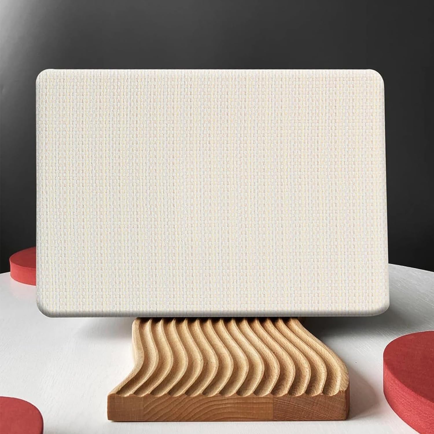 SaharaCase - Apple MacBook Pro 13" Laptops Woven Case with Silicone KeyPad Cover Woven Fabric, Snap-On, Anti-Slip Grip (Beige)