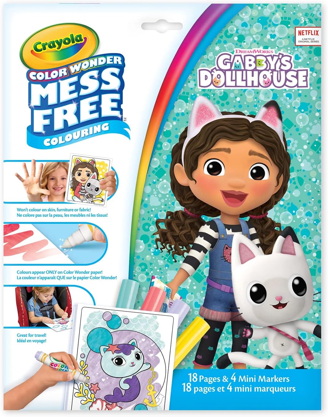 Amazon.com: Crayola - Color Wonder Kit - Gabby's Dollhouse : Toys & Games