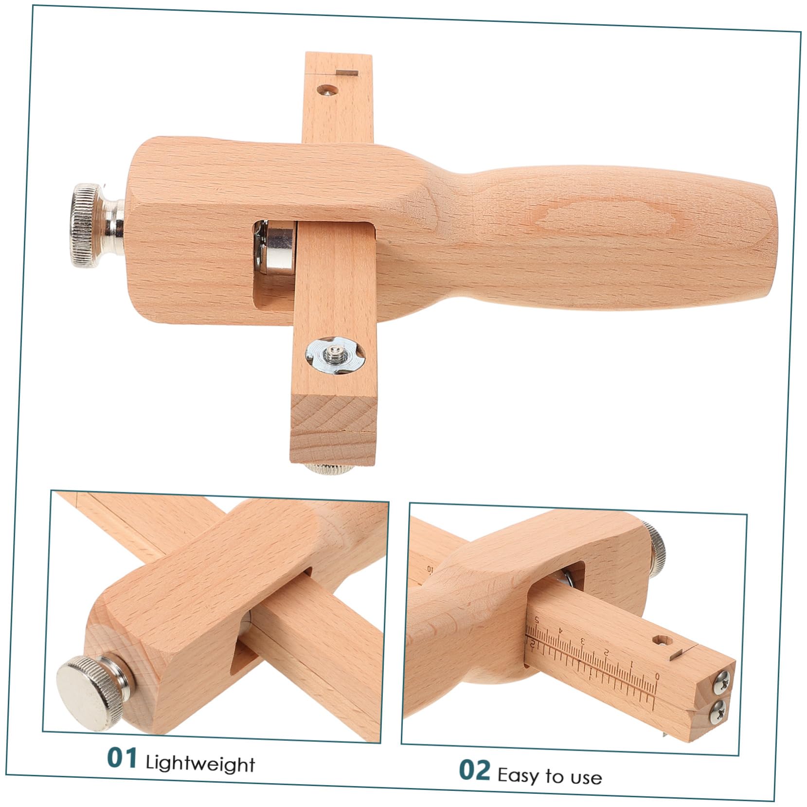 EXCEART 5pezzi Taglierina Per Pelle Regolabile Legno Utensile Ergonomico Per Taglio Cinture Fai Da Te Con Lama Fissata Sicuramente Strumento Per Artigiani e Amanti Del